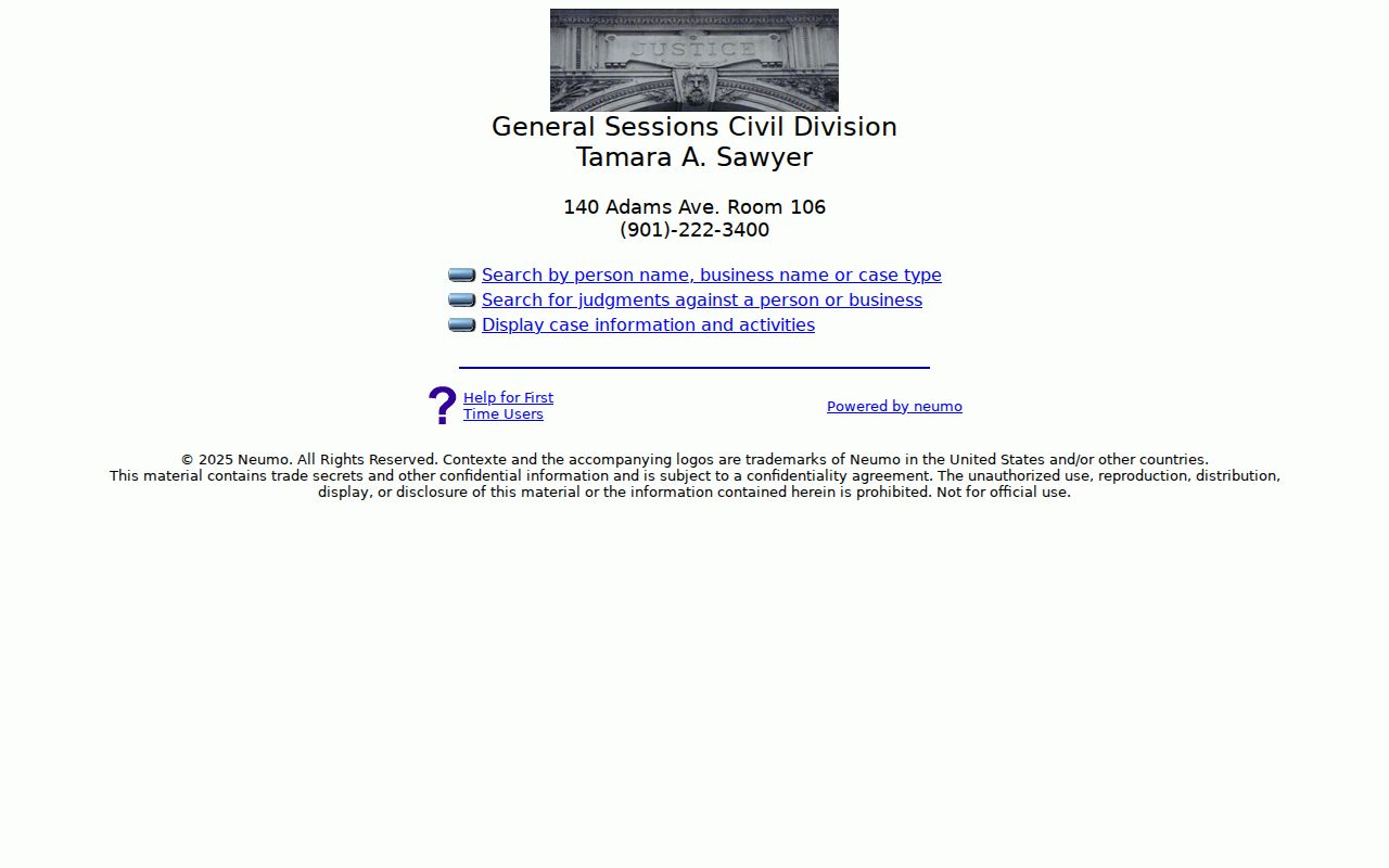 Bartlett residents directory General Sessions Civil search