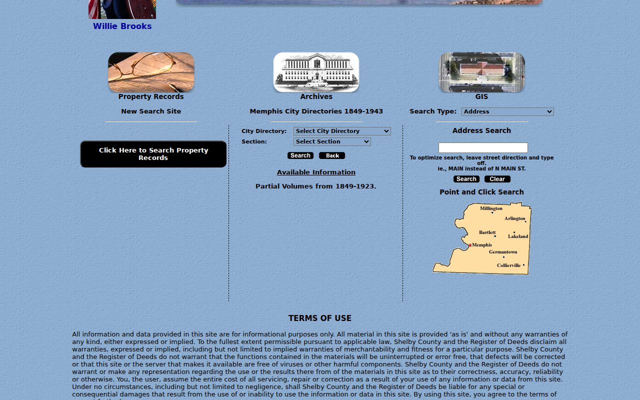 Bartlett street directory Shelby deed and archive search